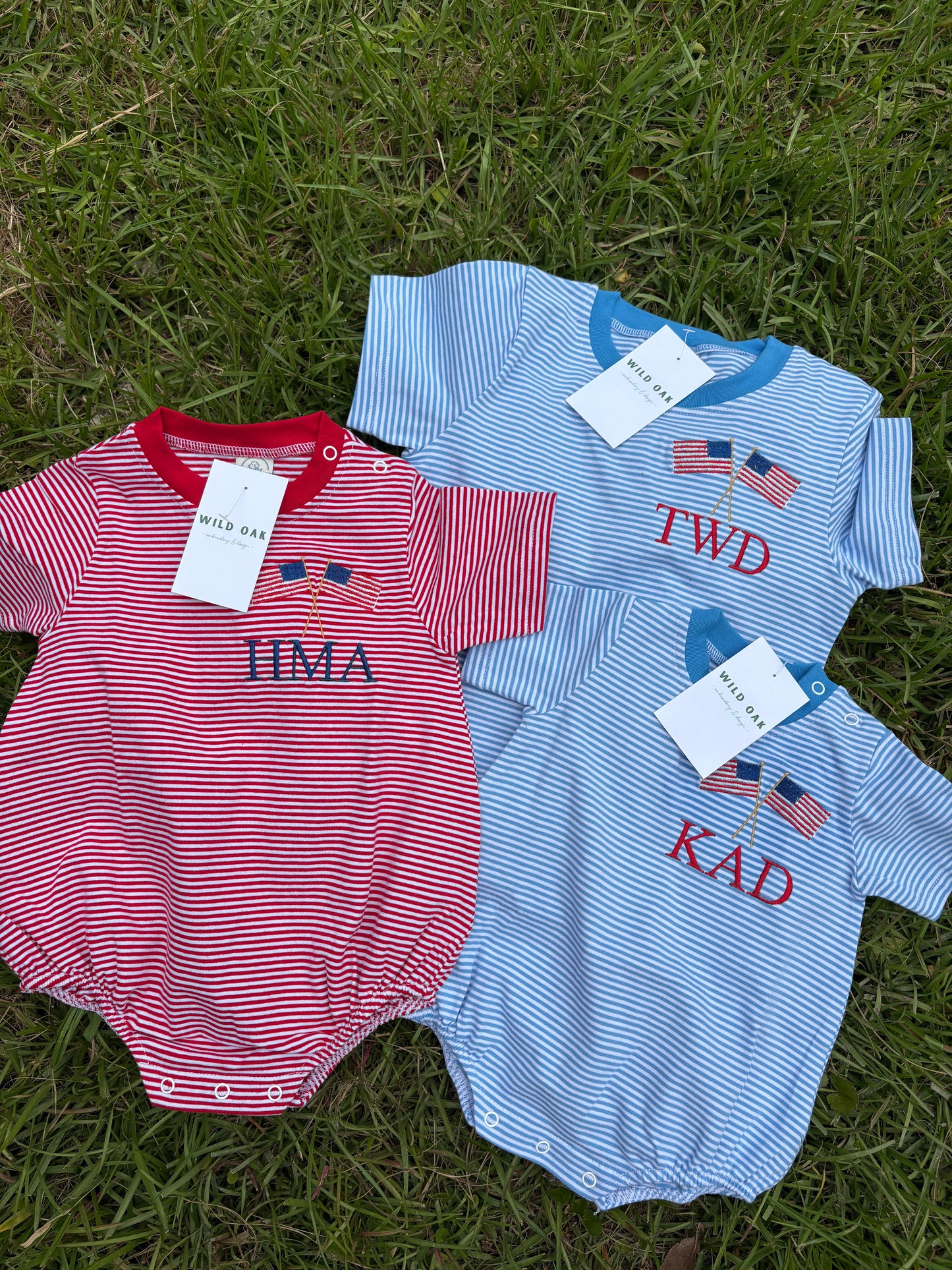 Boys Flag with Monogram t-shirt