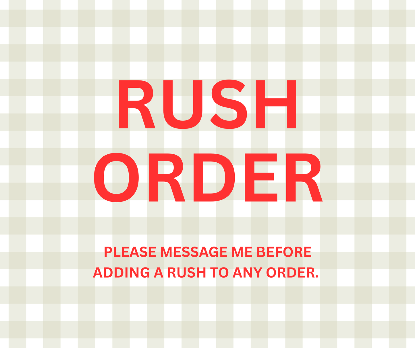 Rush Fee